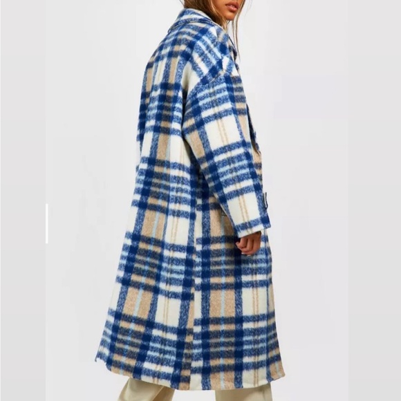 😍GORGEOUS PLAID WOOL COAT - Picture 2 of 4